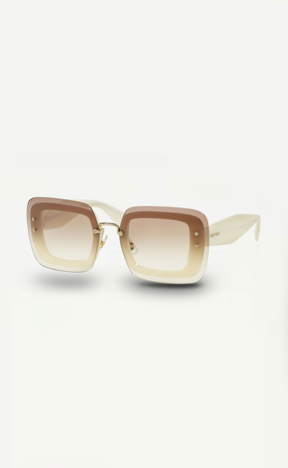 Miu Miu White Sunglasses