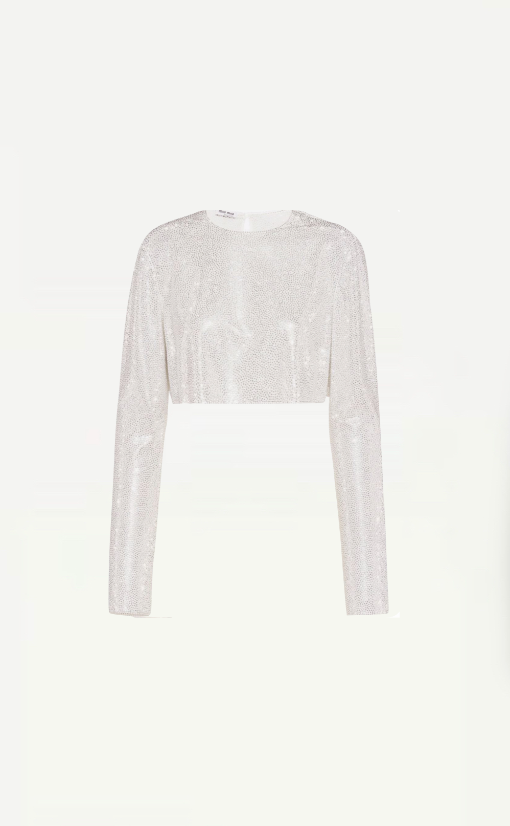 Miu Miu Silk Embellished Sequin Top - Size S