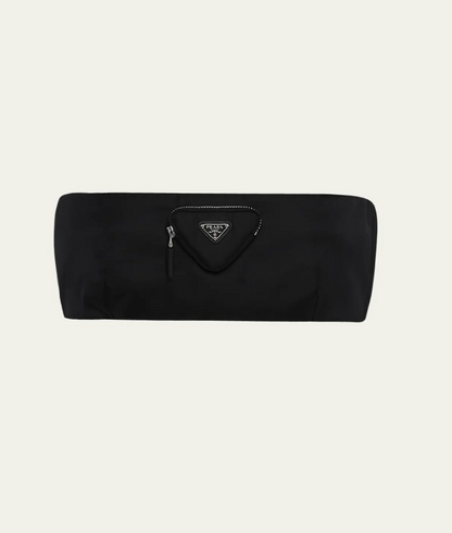 Prada Re-Nylon Bandeau Top with Pocket Size IT 38 (FR 34)